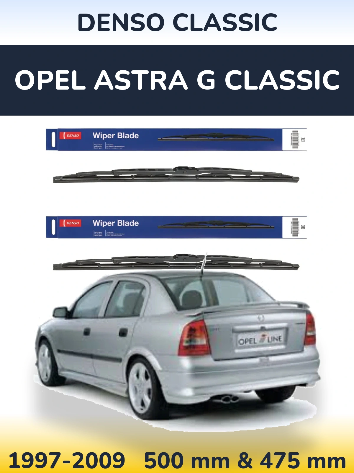 Ștergătoare Denso Classic pentru Opel Astra G Classic