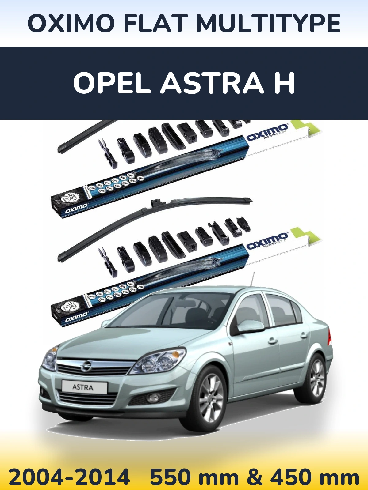 Ștergătoare Oximo Flat MultiTipe pentru Opel Astra H