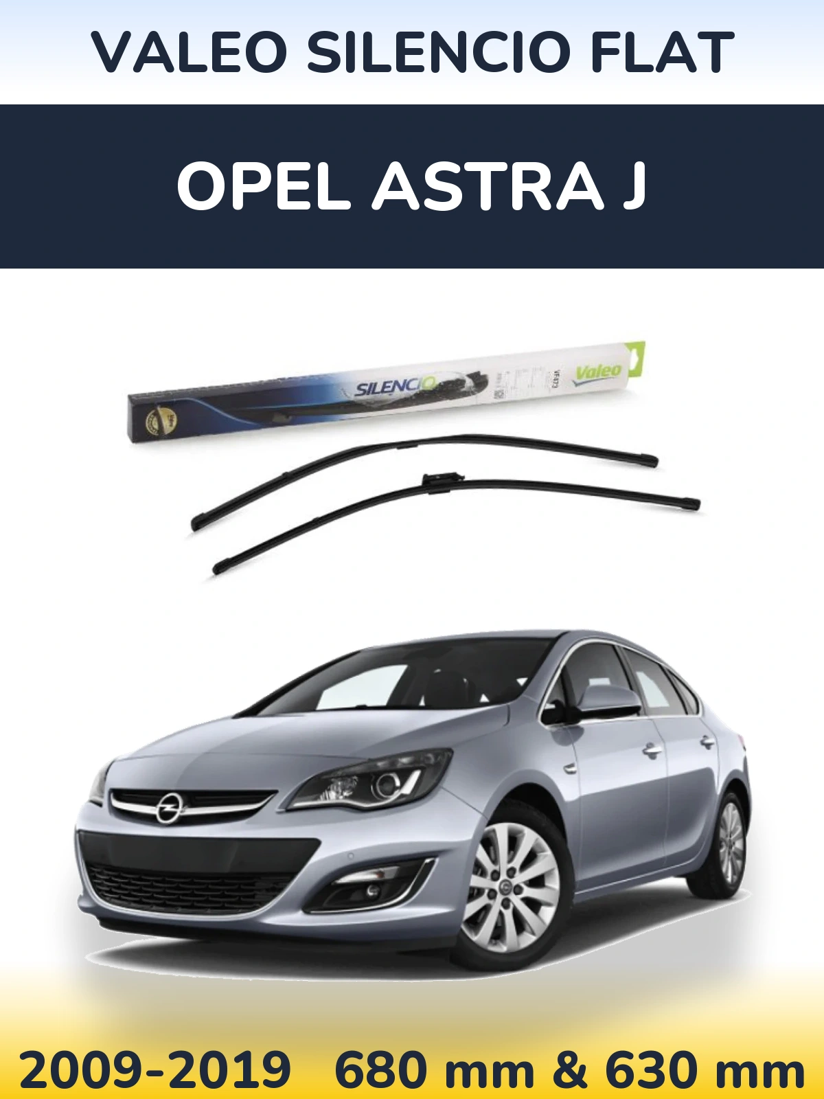 Ștergătoare Valeo Silencio Flat pentru Opel Astra J