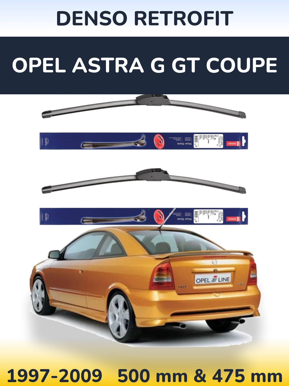 Ștergătoare Denso Retrofit pentru Opel Astra G GT coupe