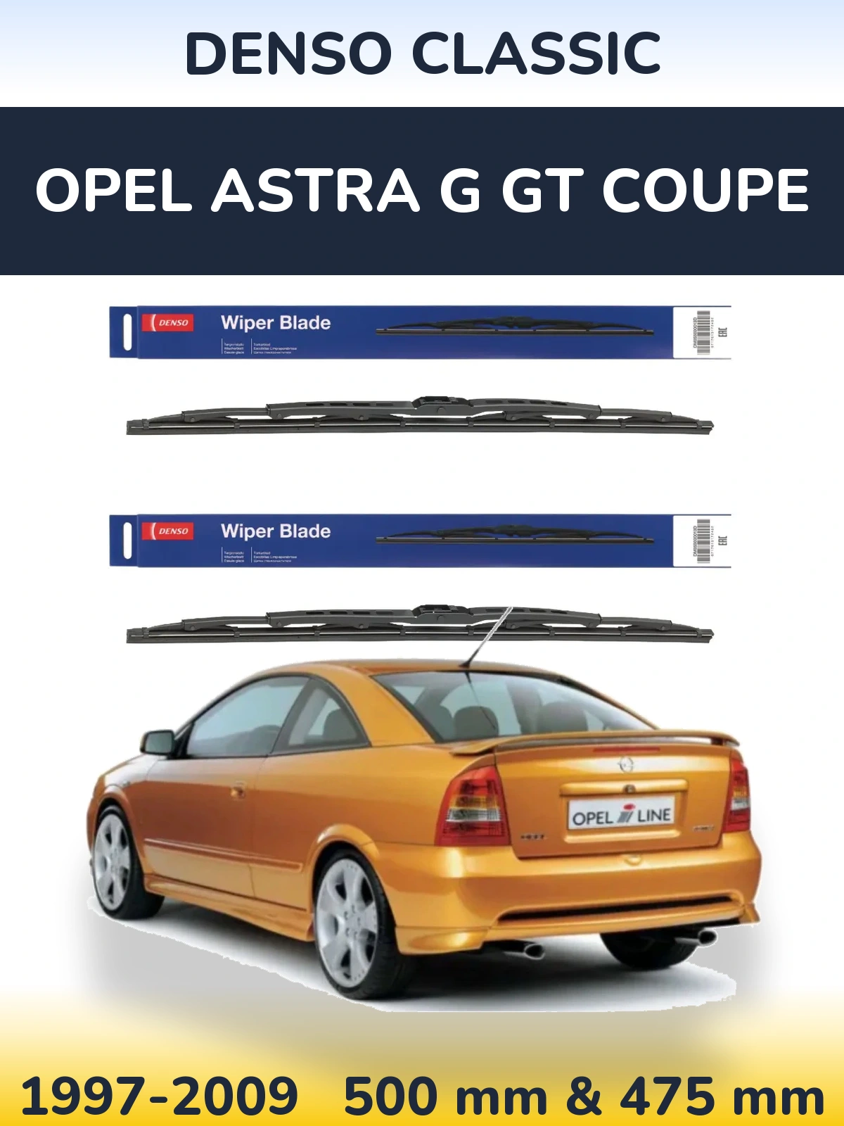 Ștergătoare Denso Classic pentru Opel Astra G GT coupe