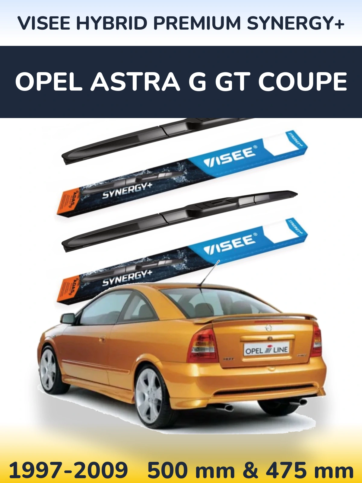Ștergătoare VISEE HYBRID PREMIUM SYNERGY+ pentru Opel Astra G GT coupe