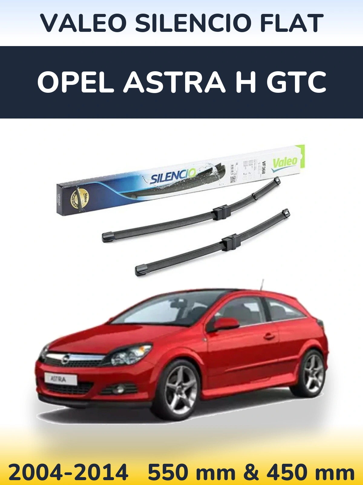 Ștergătoare Valeo Silencio Flat pentru Opel Astra H GTC