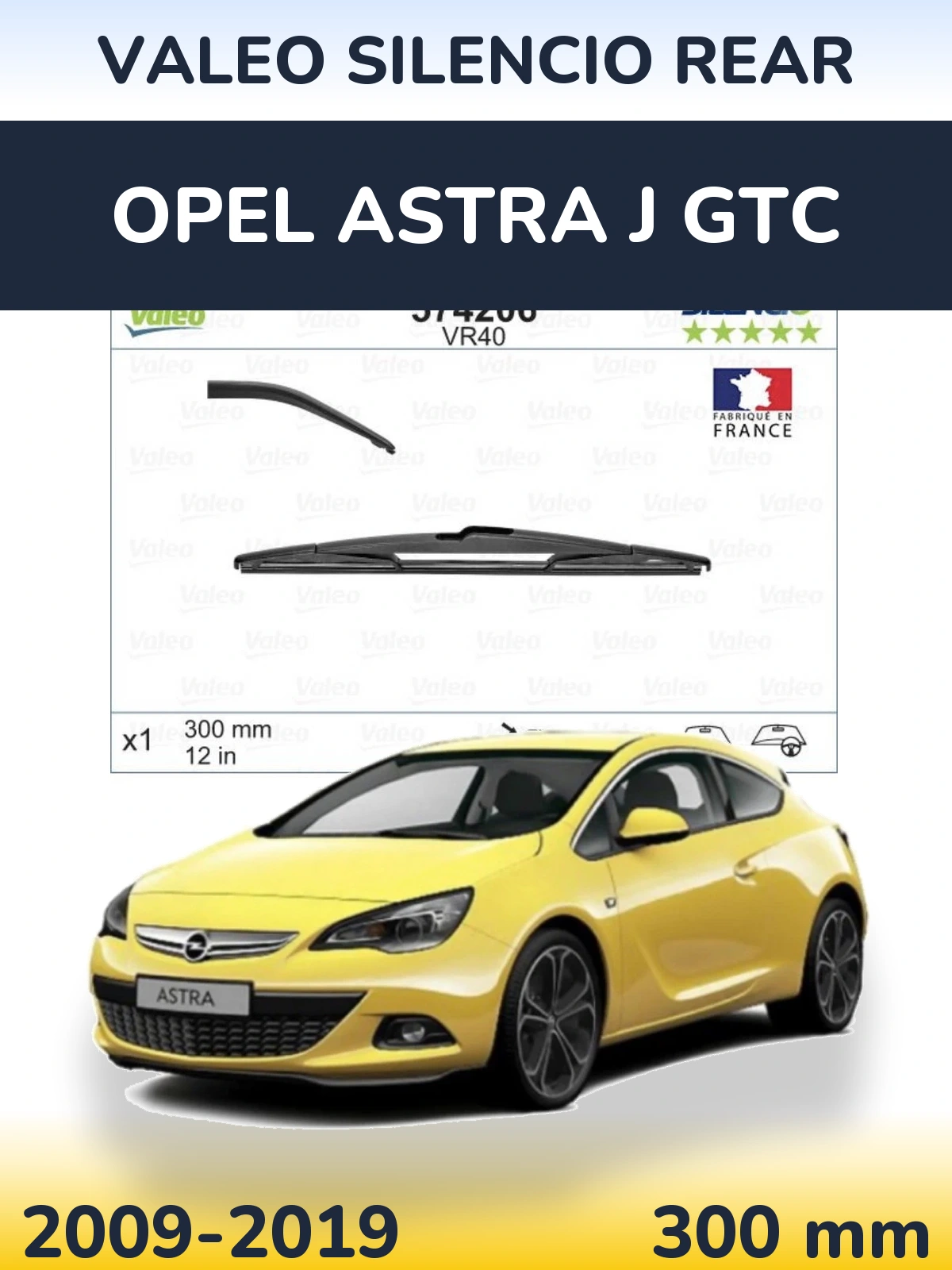 Ștergătoare Valeo Silencio Rear pentru Opel Astra J GTC