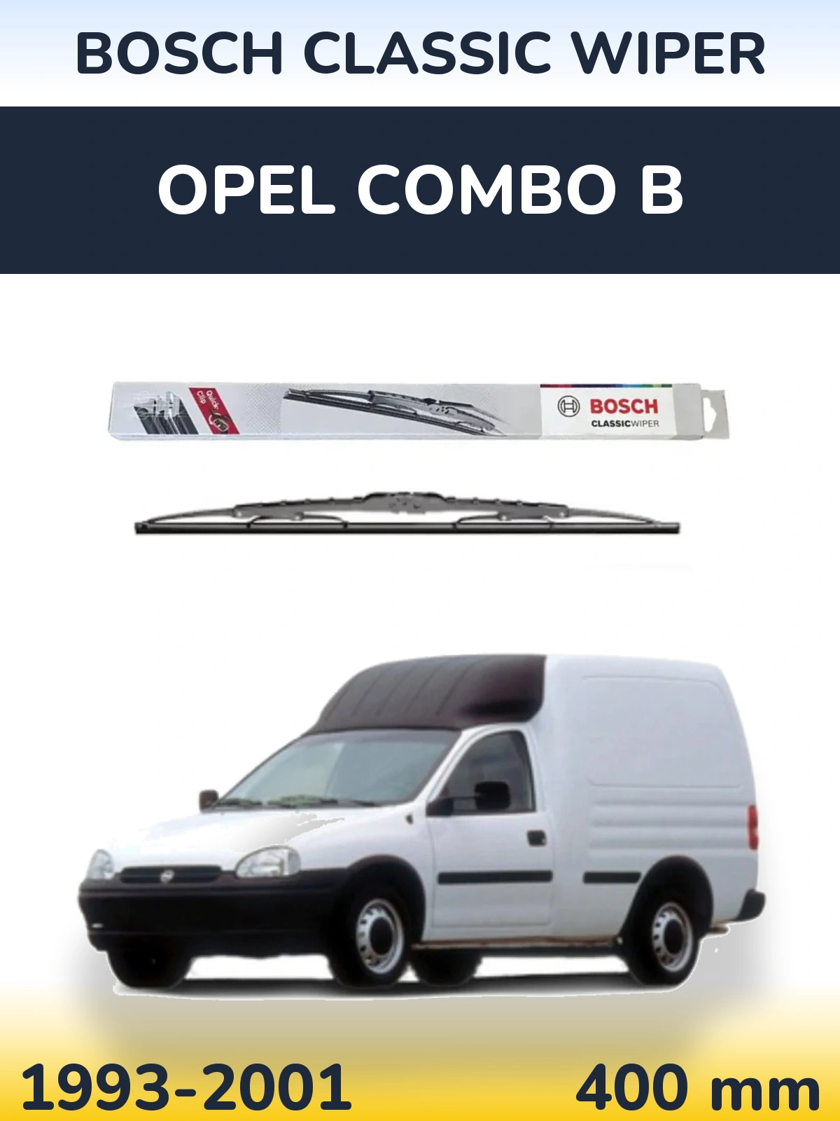 Ștergătoare BOSCH Classic Wiper pentru Opel Combo B