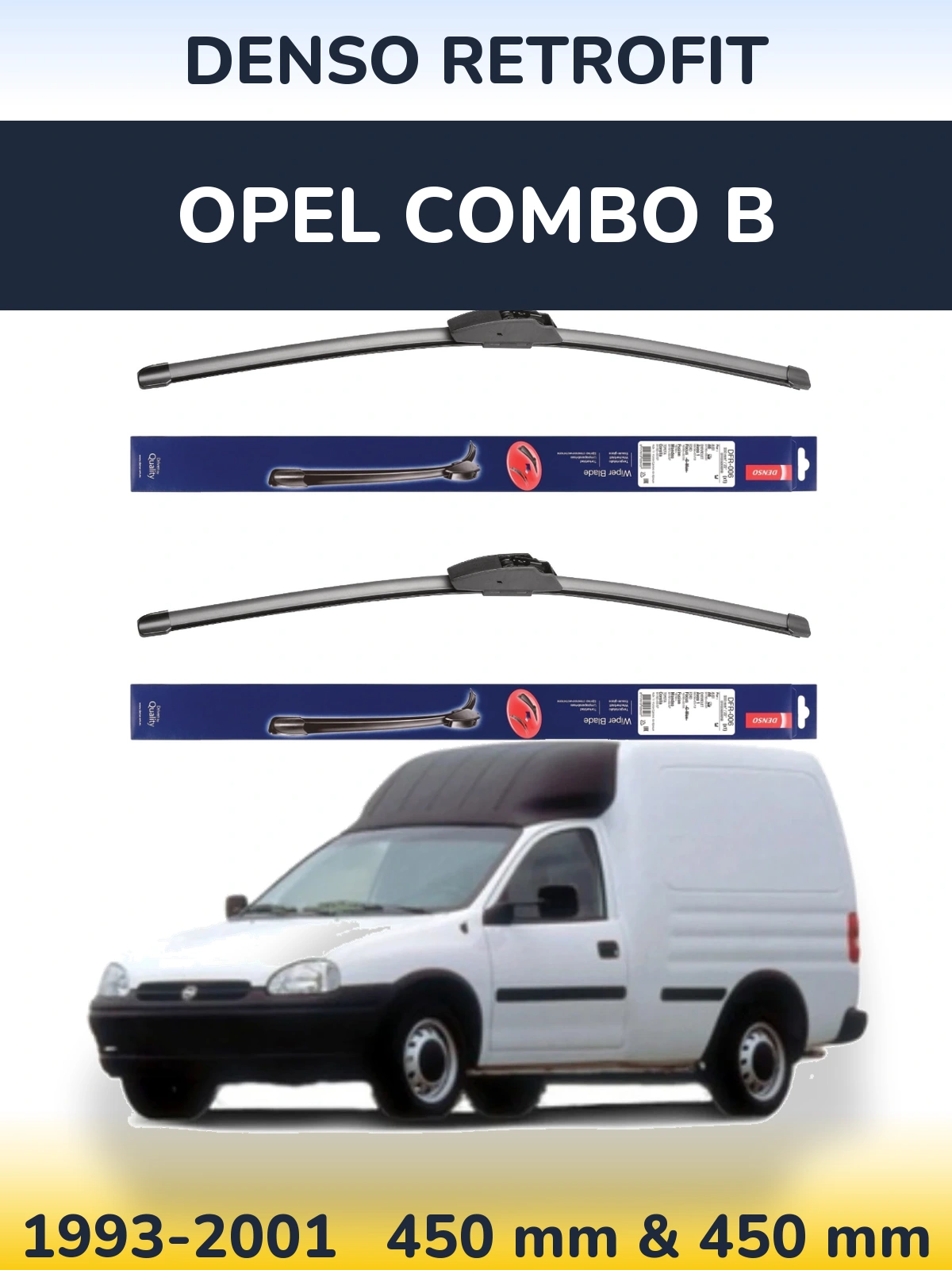 Ștergătoare Denso Retrofit pentru Opel Combo B