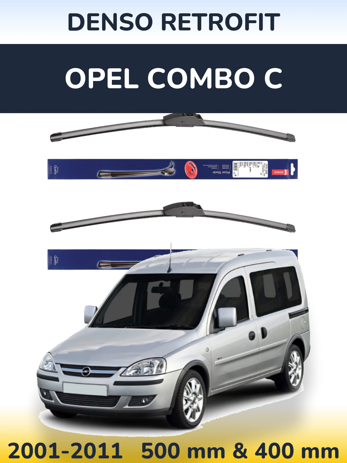 Ștergătoare Denso Retrofit pentru Opel Combo C
