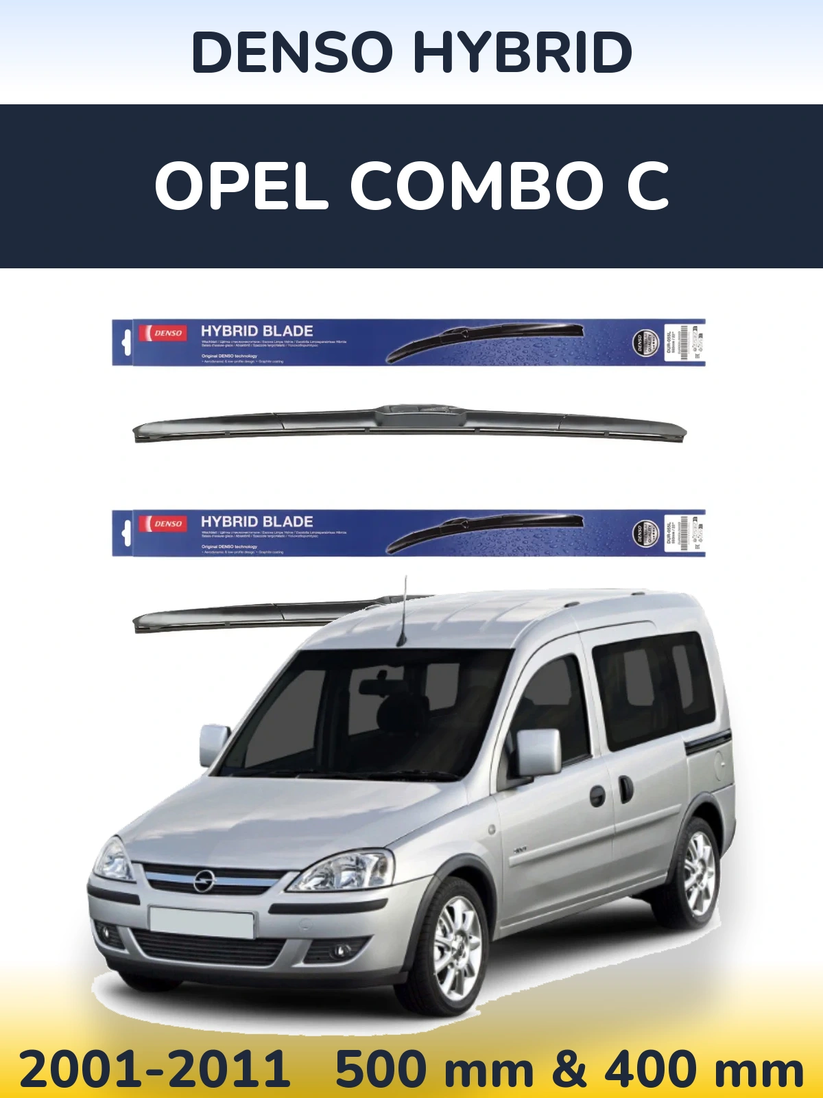 Ștergătoare Denso Hybrid pentru Opel Combo C