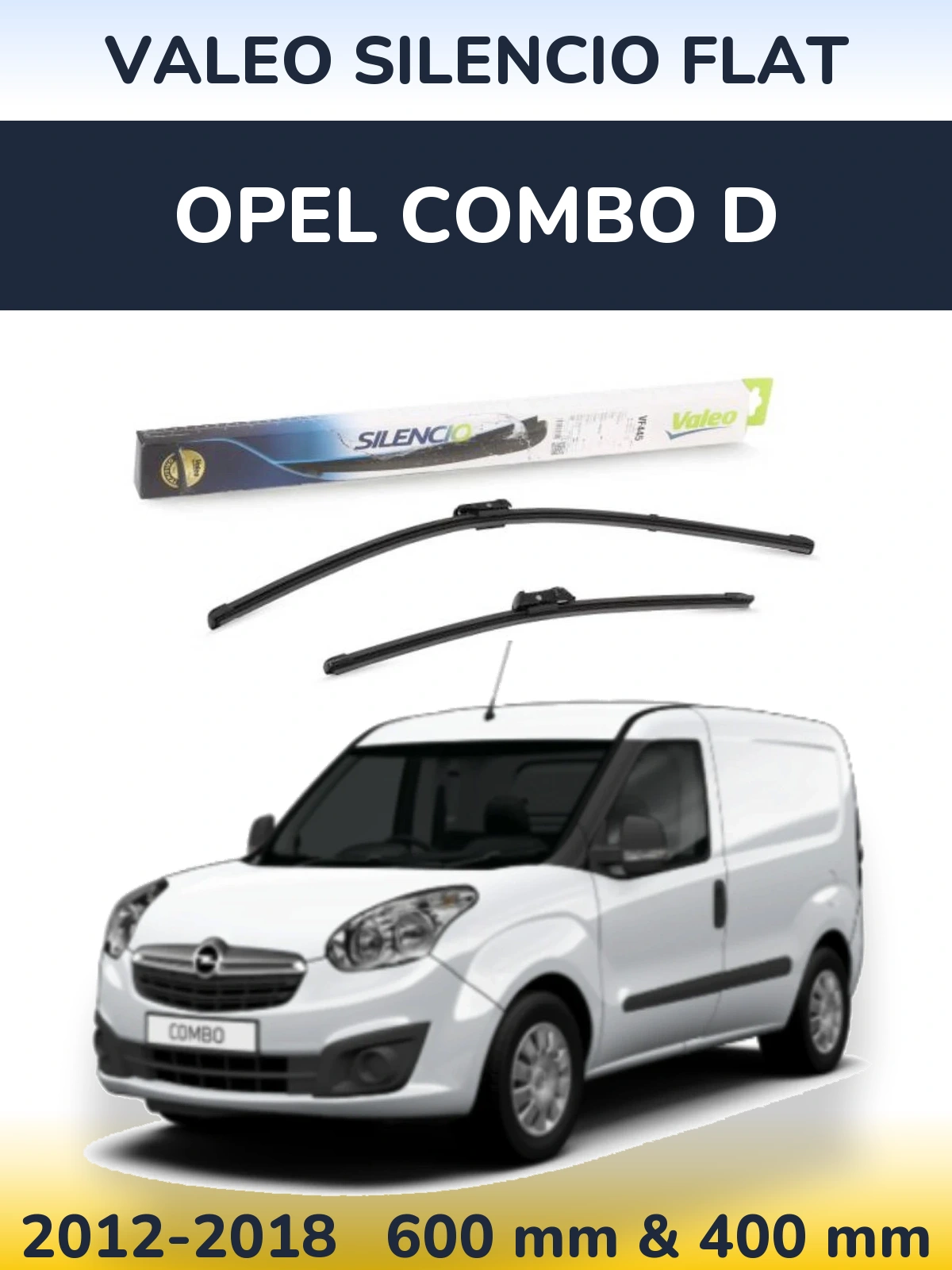 Ștergătoare Valeo Silencio Flat pentru Opel Combo D
