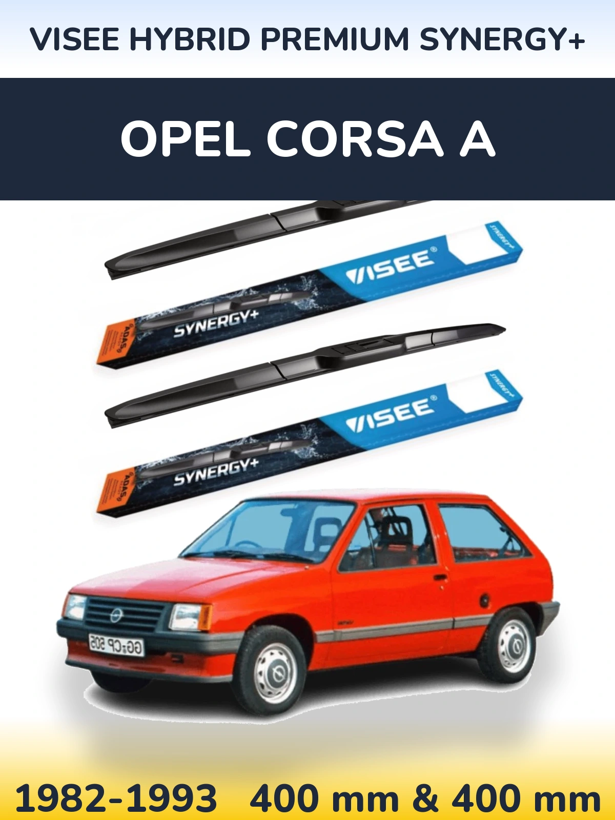 Ștergătoare VISEE HYBRID PREMIUM SYNERGY+ pentru Opel Corsa A
