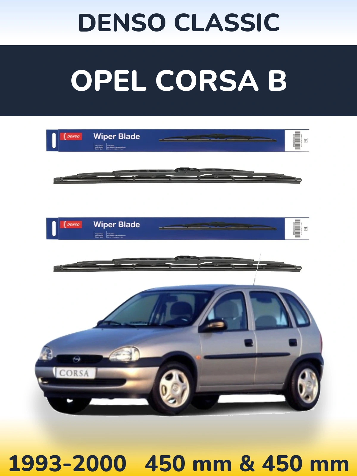 Ștergătoare Denso Classic pentru Opel Corsa B