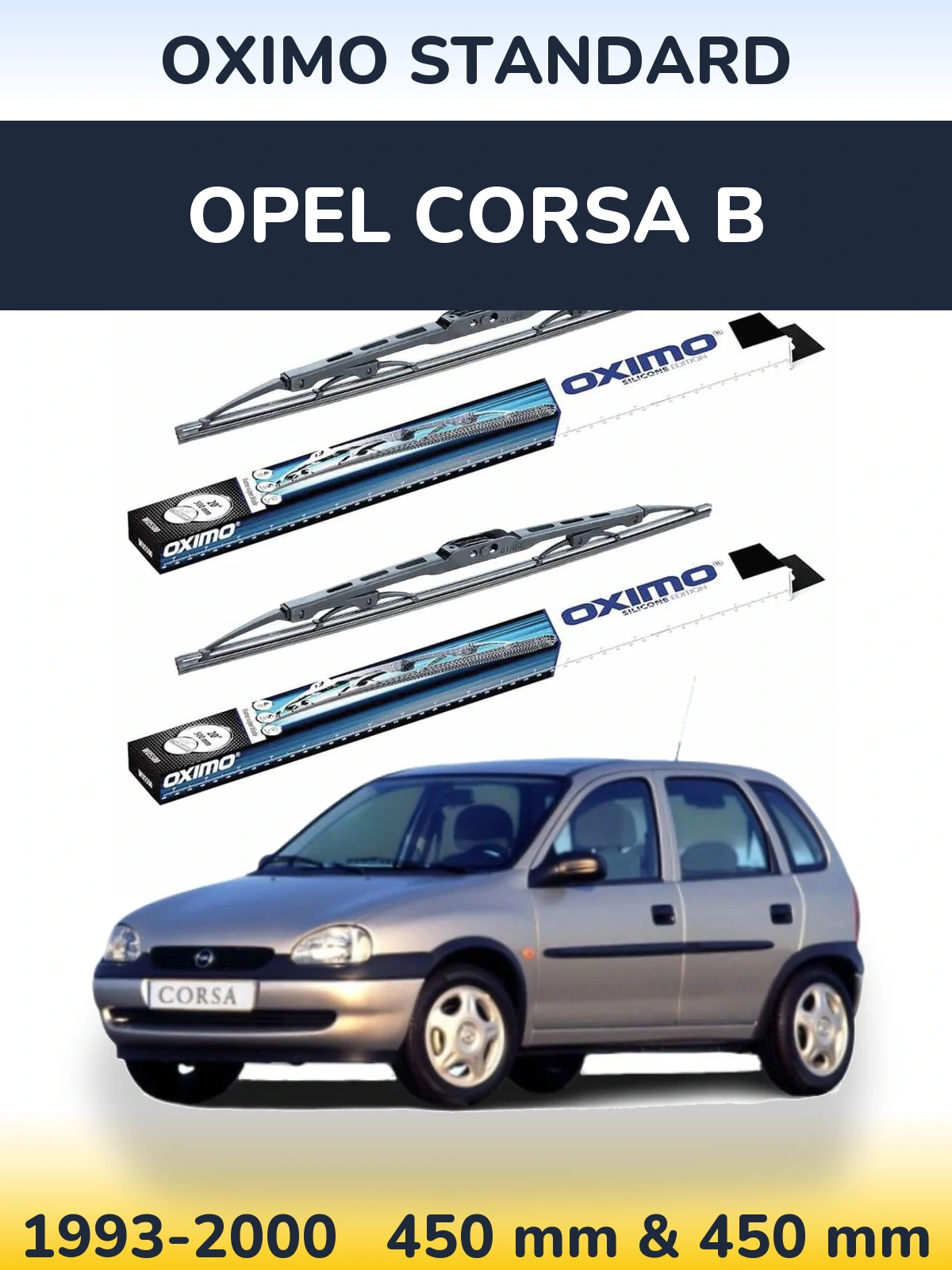 Ștergătoare Oximo Standard pentru Opel Corsa B