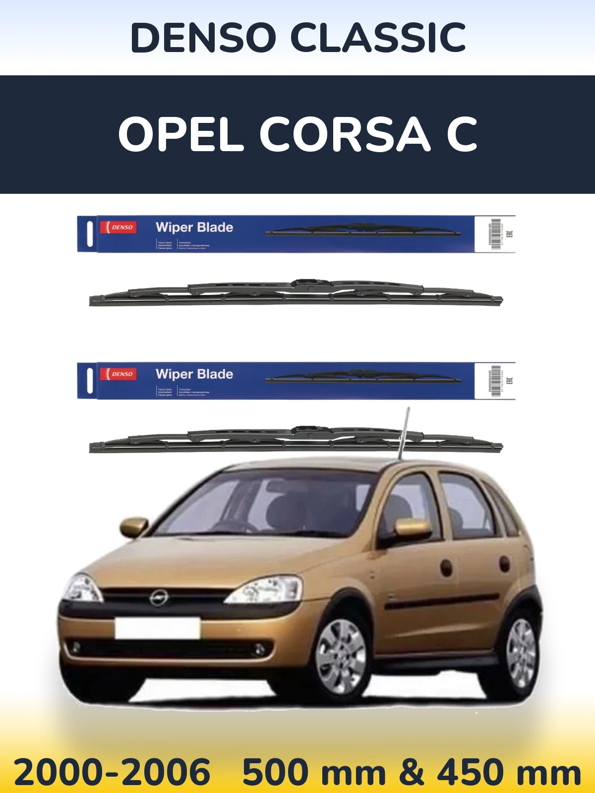 Ștergătoare Denso Classic pentru Opel Corsa C