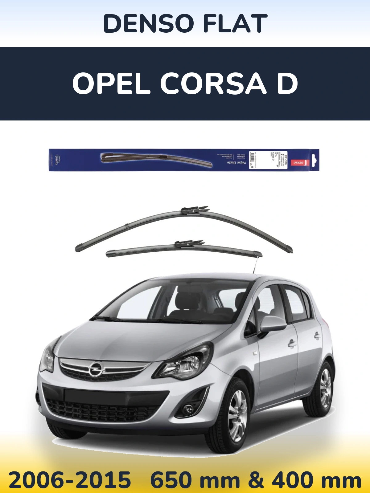 Ștergătoare Denso Flat pentru Opel Corsa D