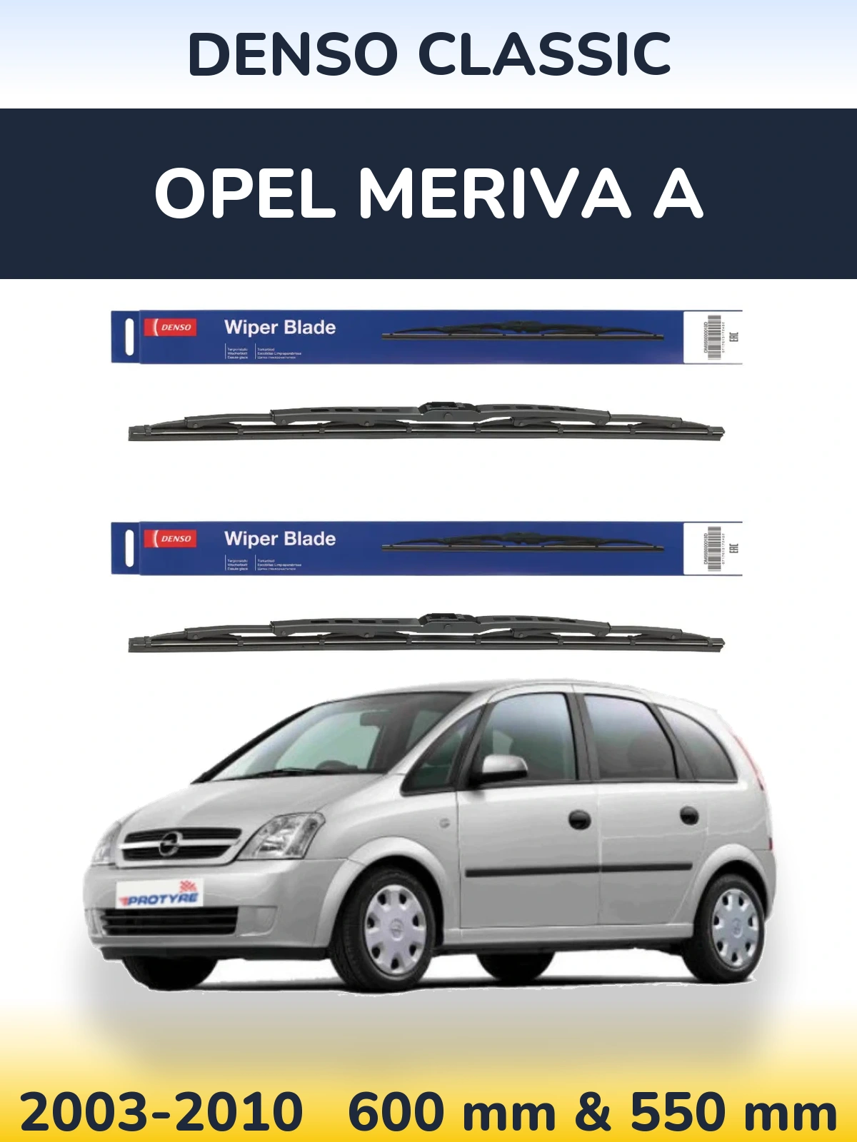 Ștergătoare Denso Classic pentru Opel Meriva A
