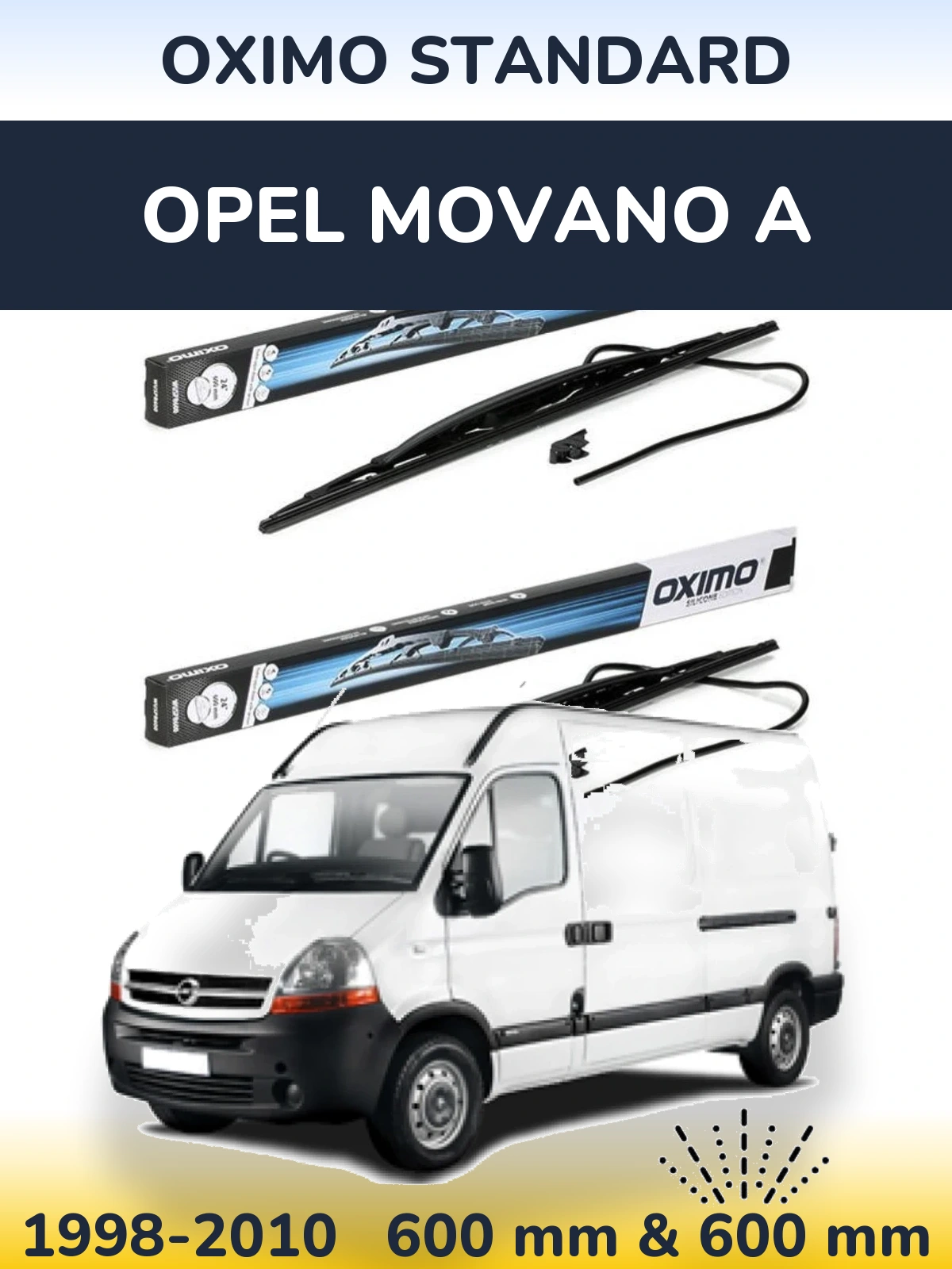 Ștergătoare Oximo Standard pentru Opel Movano A