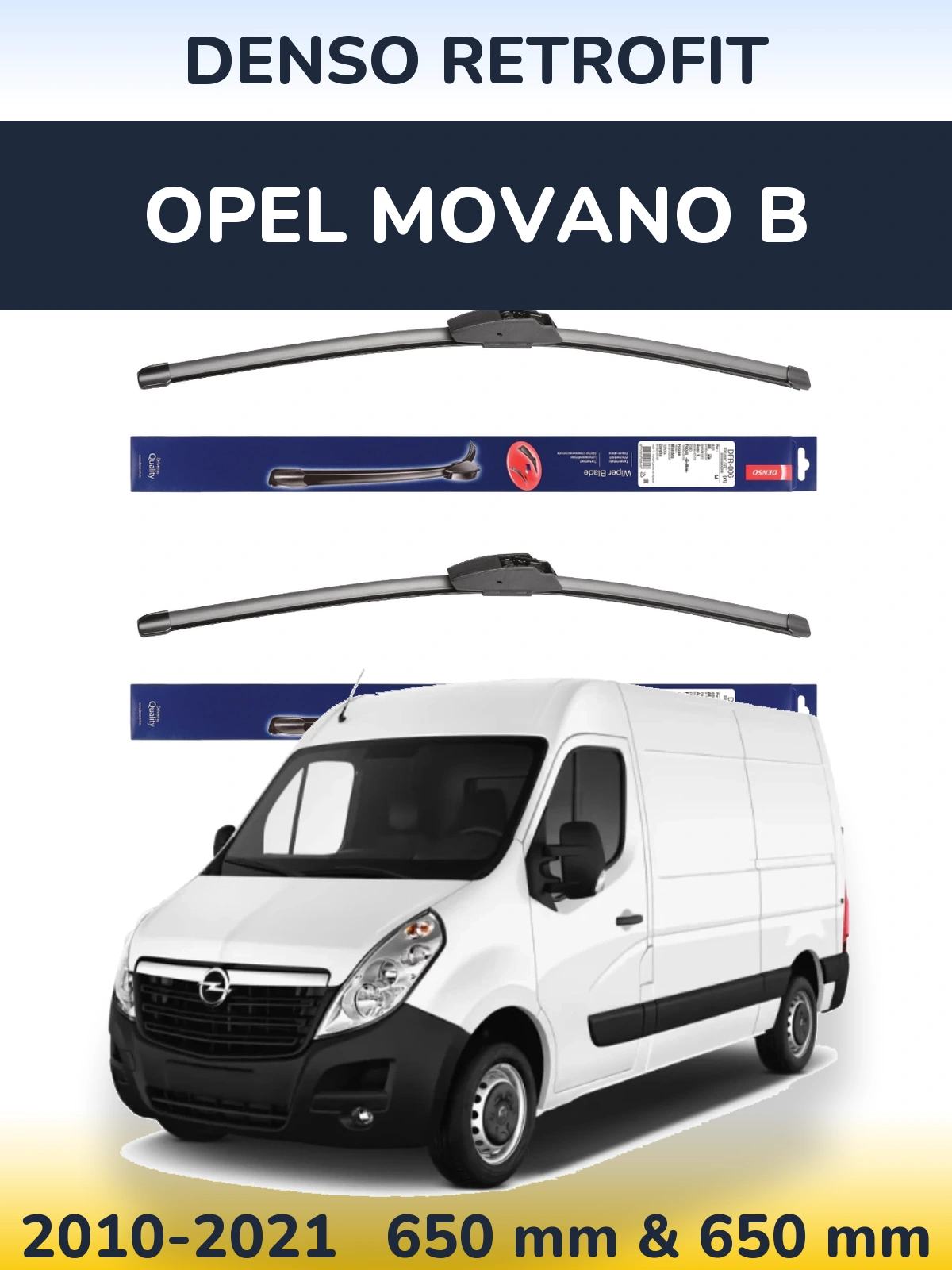 Ștergătoare Denso Retrofit pentru Opel Movano B