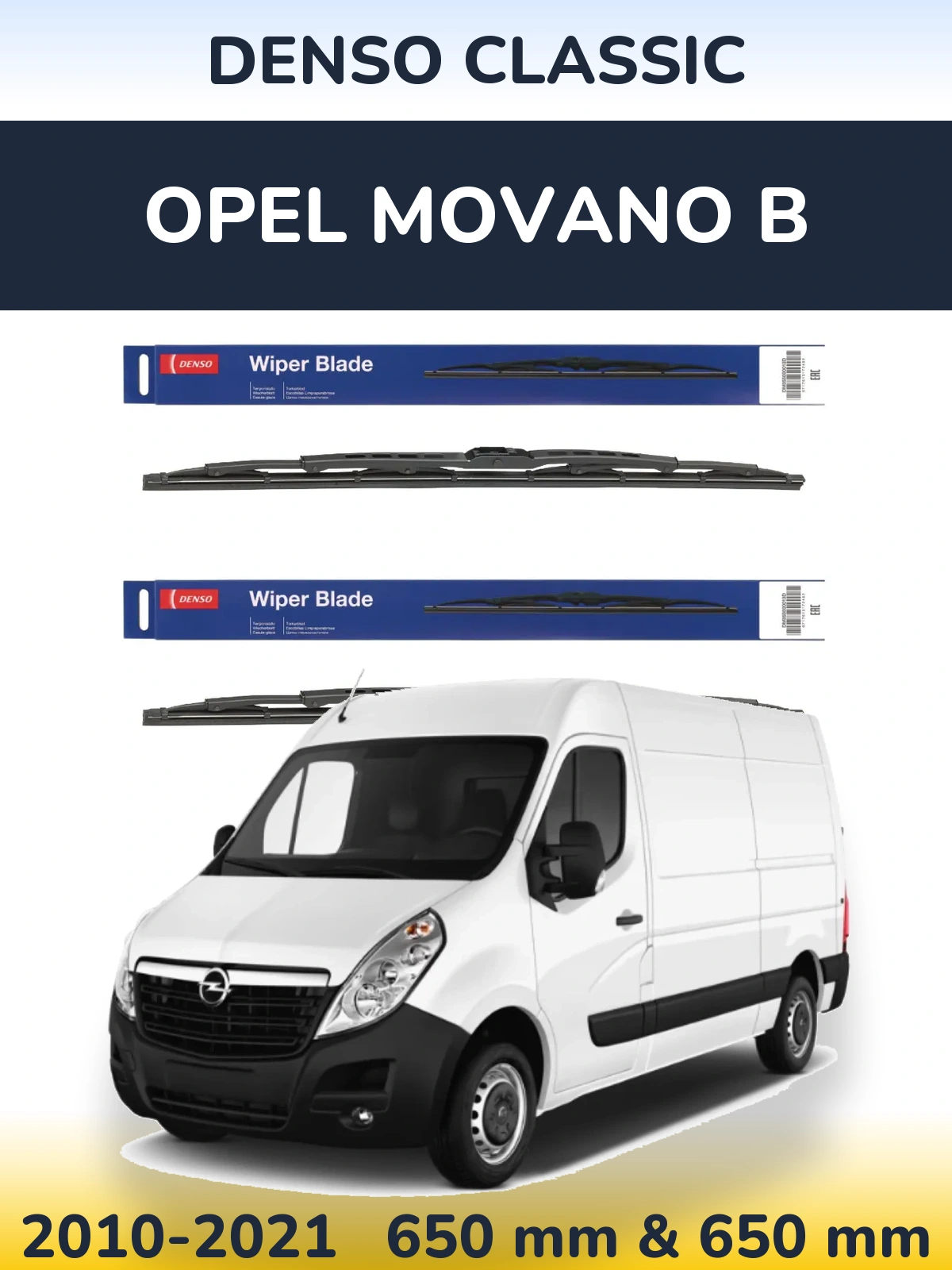 Ștergătoare Denso Classic pentru Opel Movano B