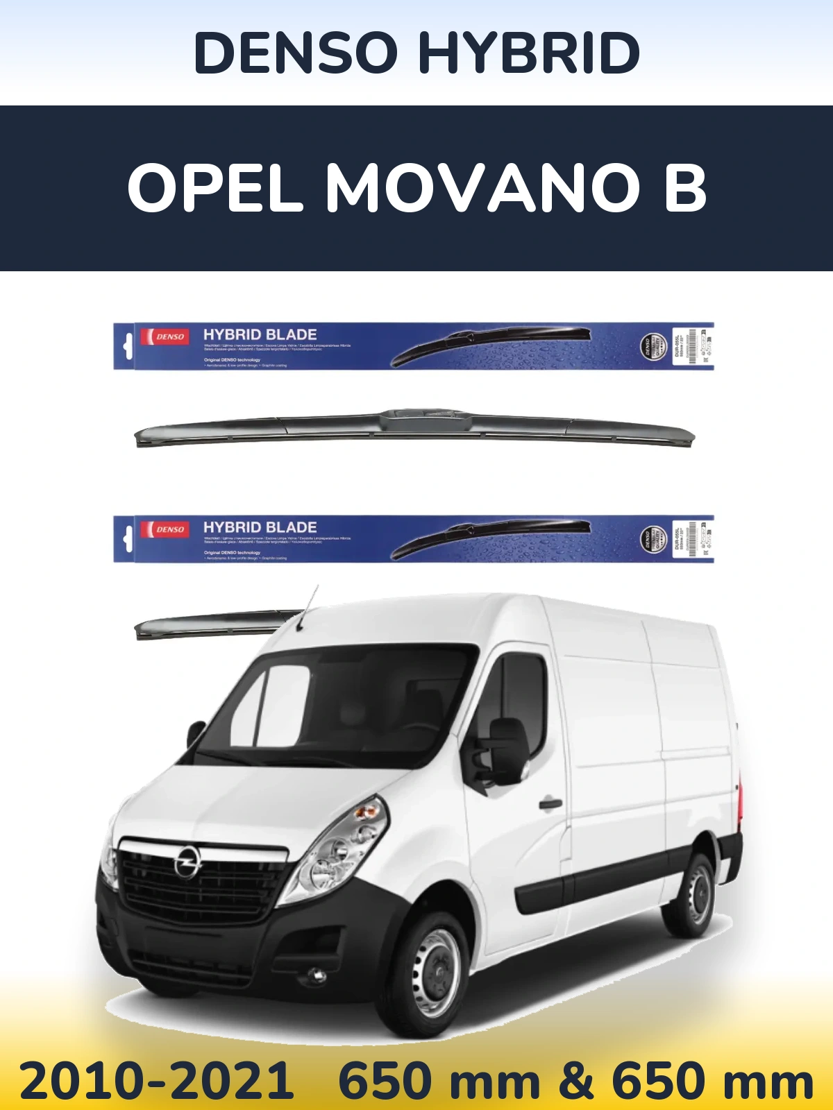 Ștergătoare Denso Hybrid pentru Opel Movano B