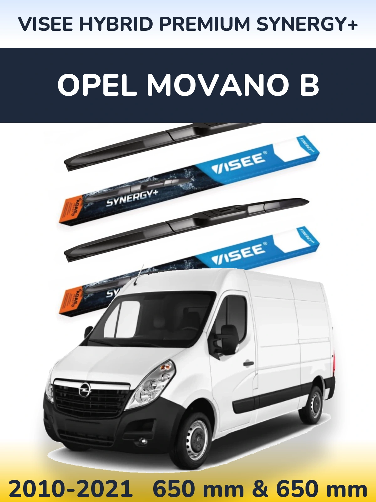 Ștergătoare VISEE HYBRID PREMIUM SYNERGY+ pentru Opel Movano B