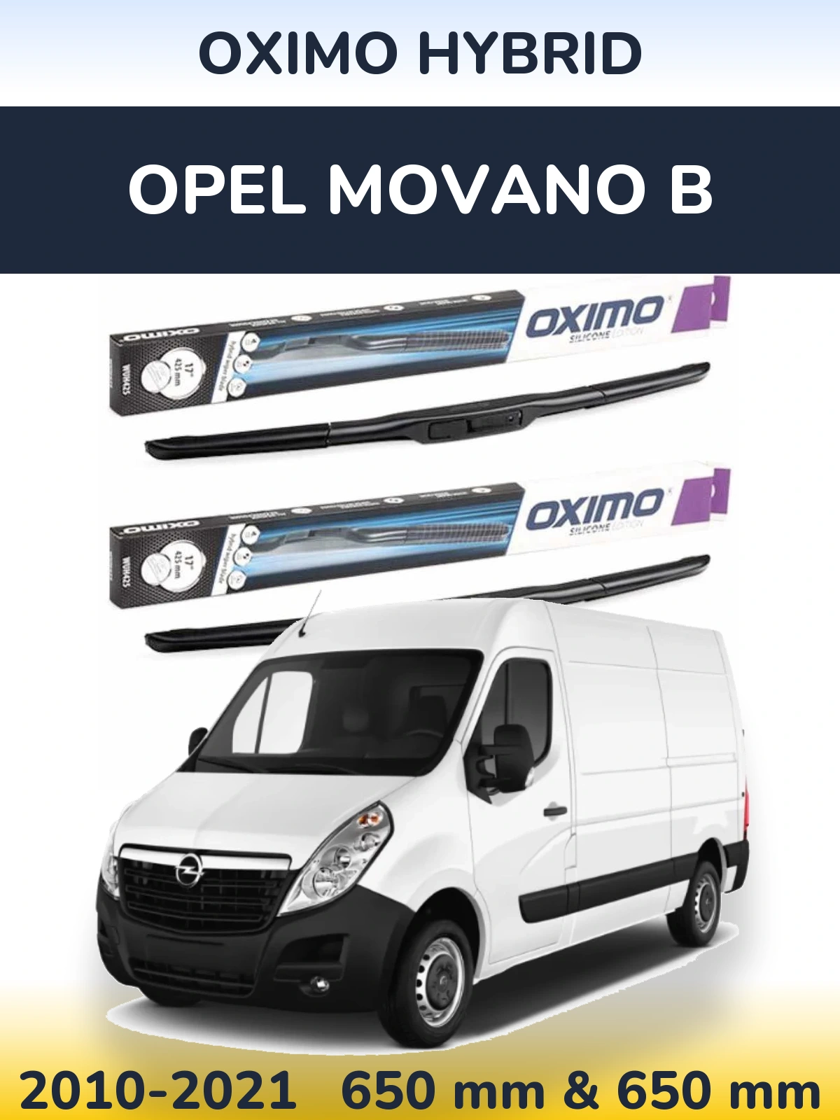 Ștergătoare Oximo Hybrid pentru Opel Movano B