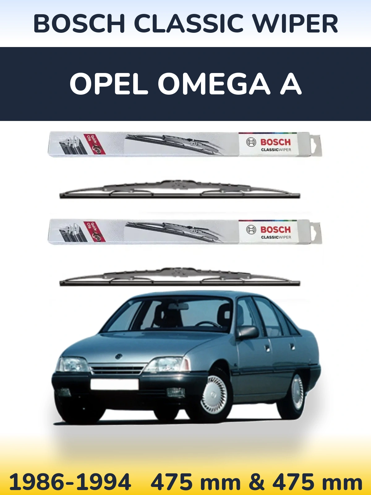 Ștergătoare BOSCH Classic Wiper pentru Opel Omega A