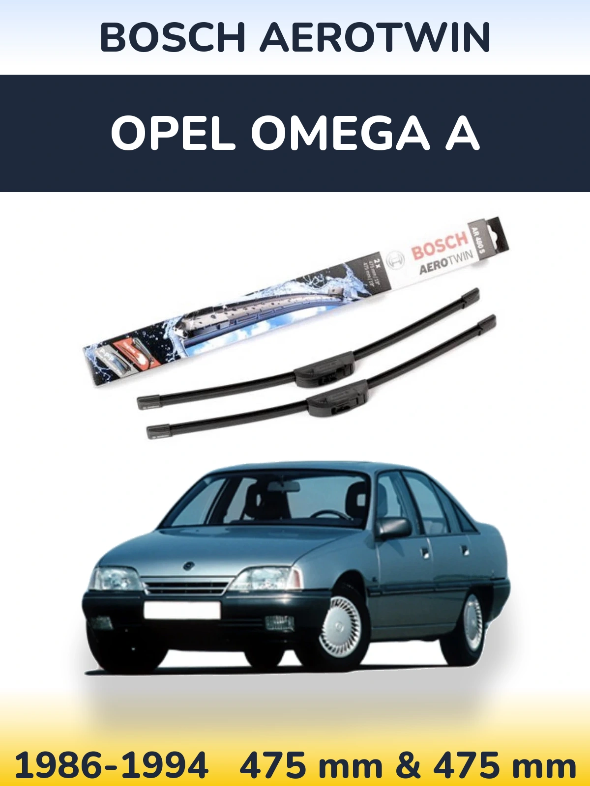 Ștergătoare BOSCH AeroTwin pentru Opel Omega A