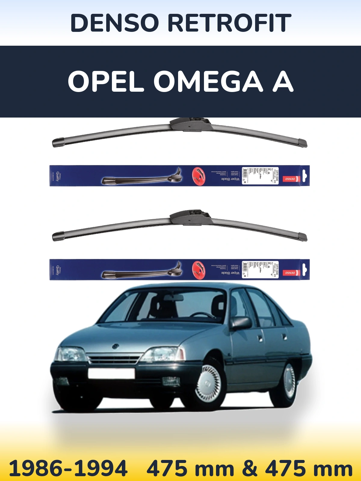 Ștergătoare Denso Retrofit pentru Opel Omega A