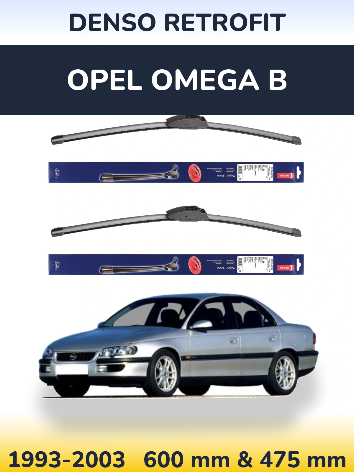 Ștergătoare Denso Retrofit pentru Opel Omega B