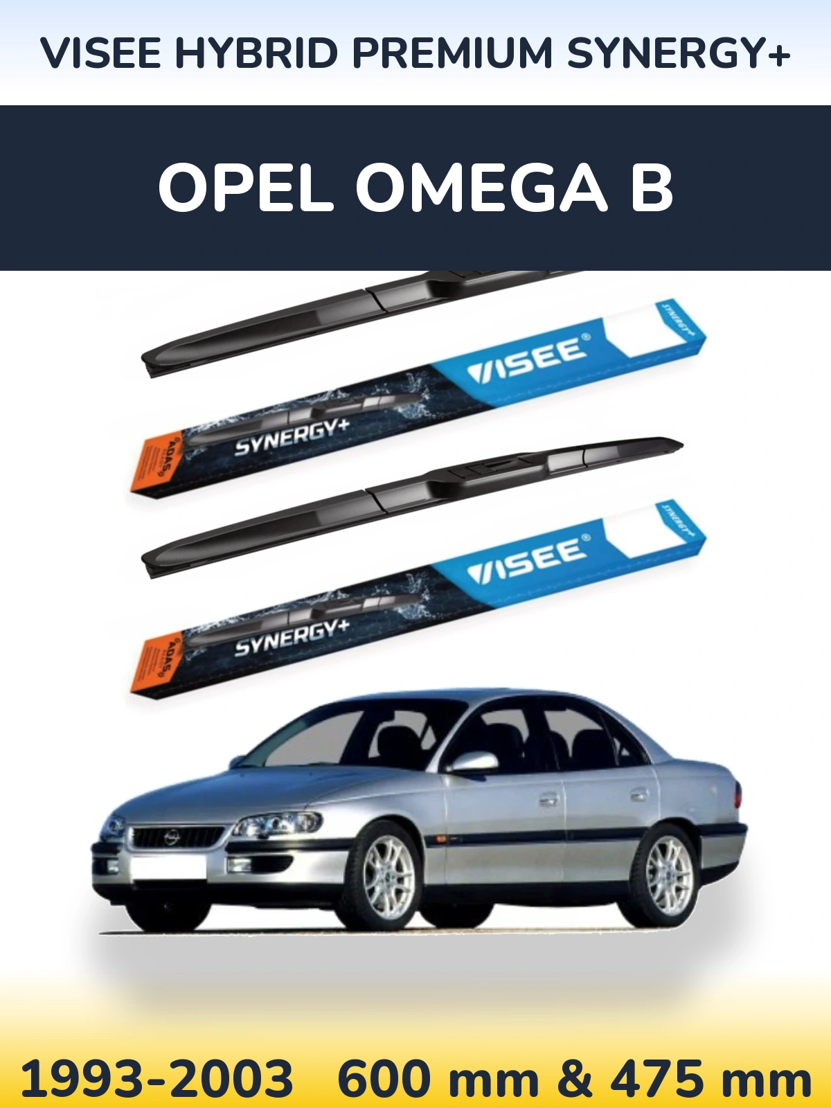 Ștergătoare VISEE HYBRID PREMIUM SYNERGY+ pentru Opel Omega B
