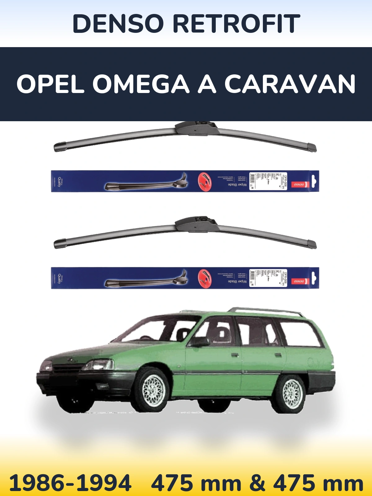 Ștergătoare Denso Retrofit pentru Opel Omega A Caravan