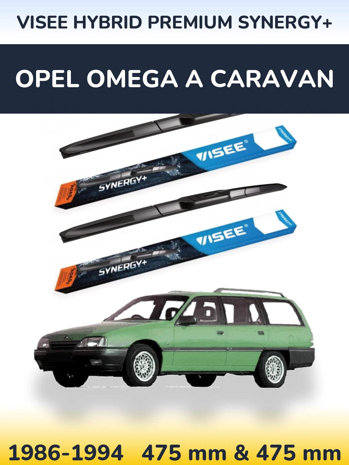 Ștergătoare VISEE HYBRID PREMIUM SYNERGY+ pentru Opel Omega A Caravan