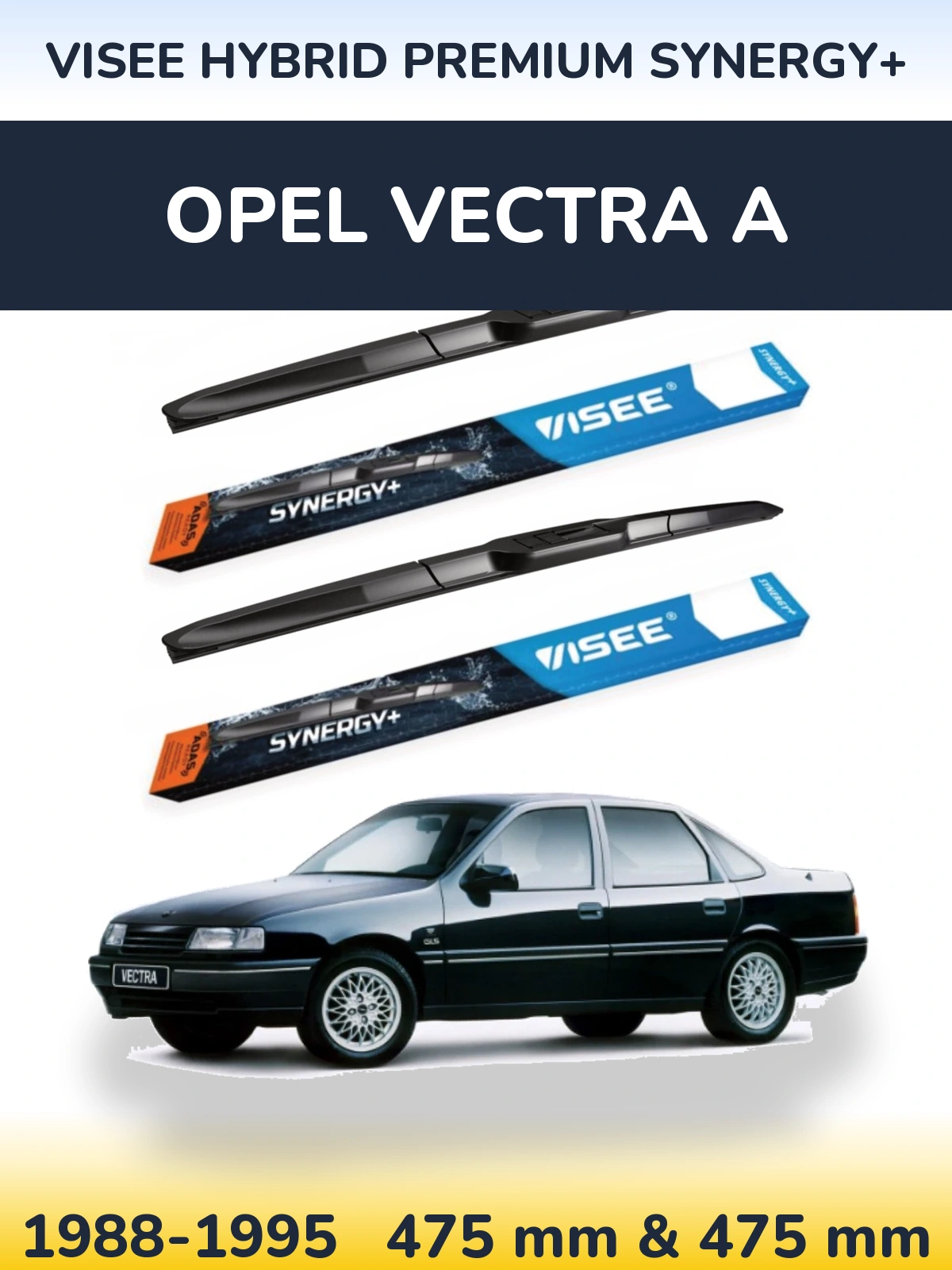 Ștergătoare VISEE HYBRID PREMIUM SYNERGY+ pentru Opel Vectra A