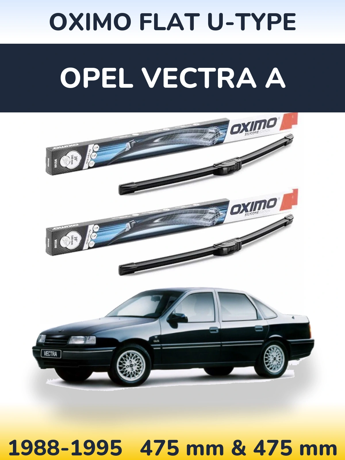 Ștergătoare Oximo Flat U-type pentru Opel Vectra A