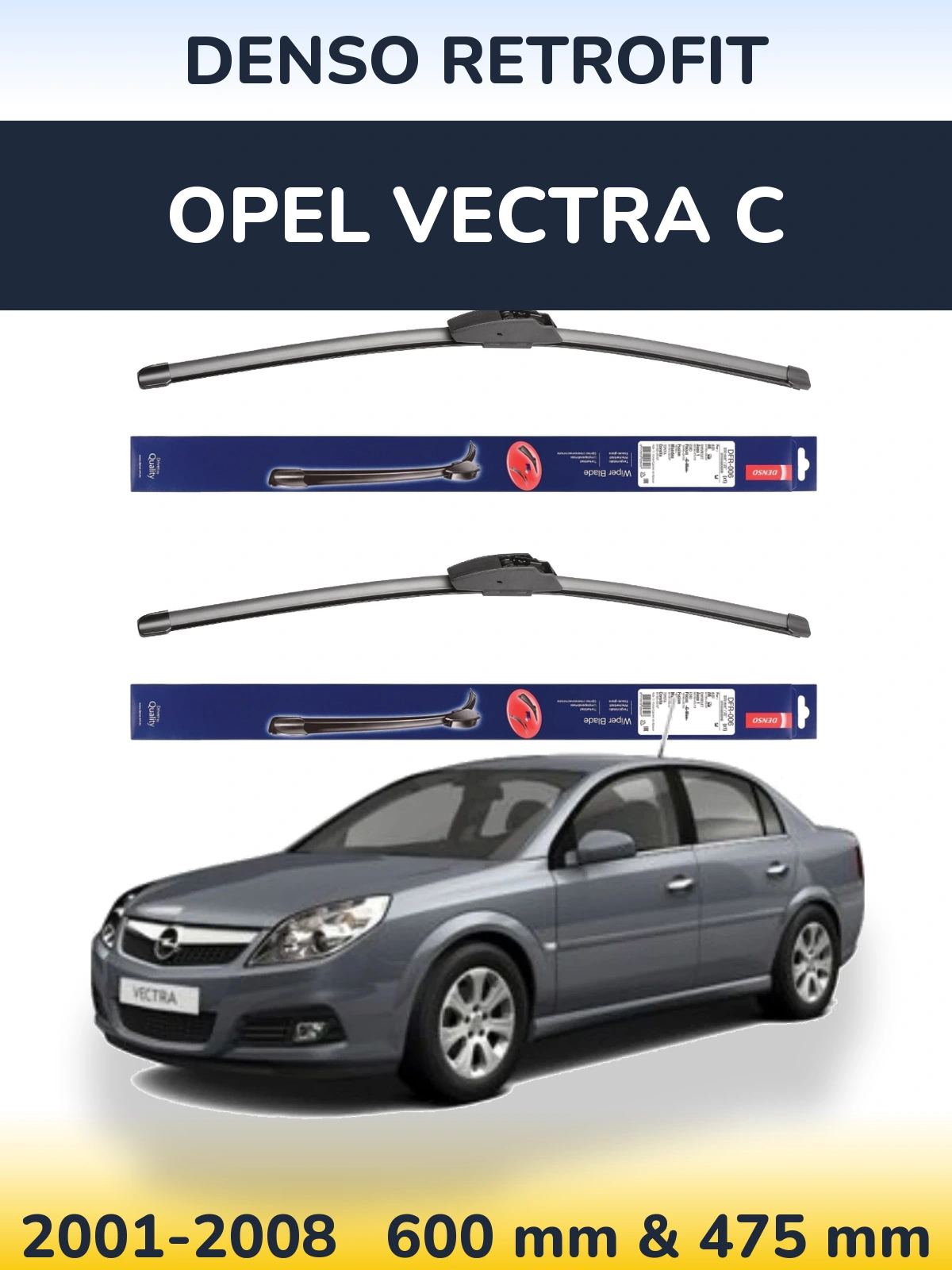 Ștergătoare Denso Retrofit pentru Opel Vectra C