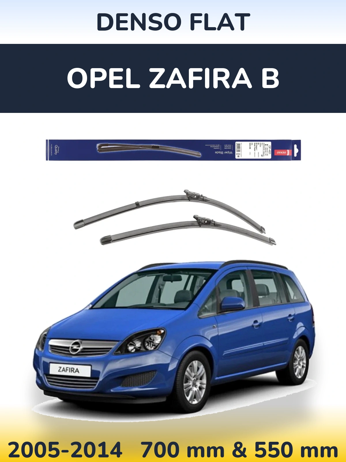 Ștergătoare Denso Flat pentru Opel Zafira B