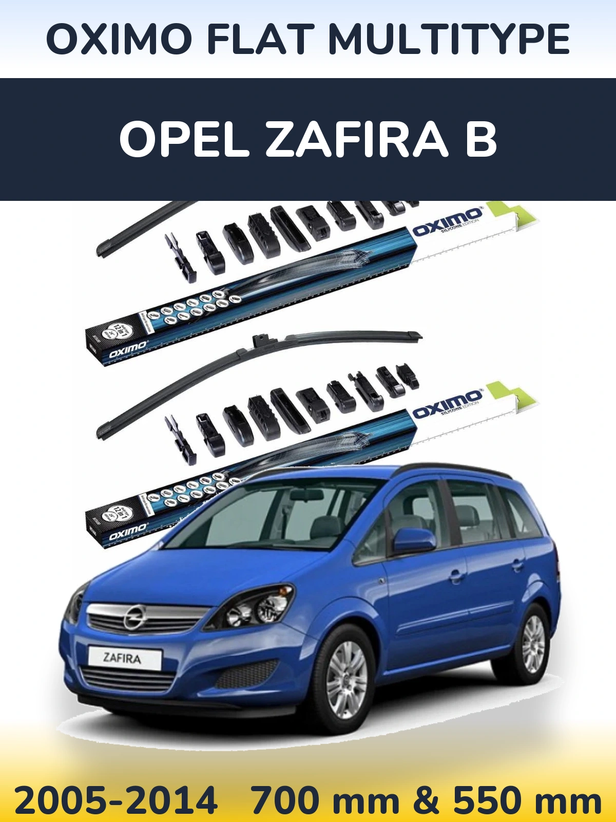 Ștergătoare Oximo Flat MultiTipe pentru Opel Zafira B