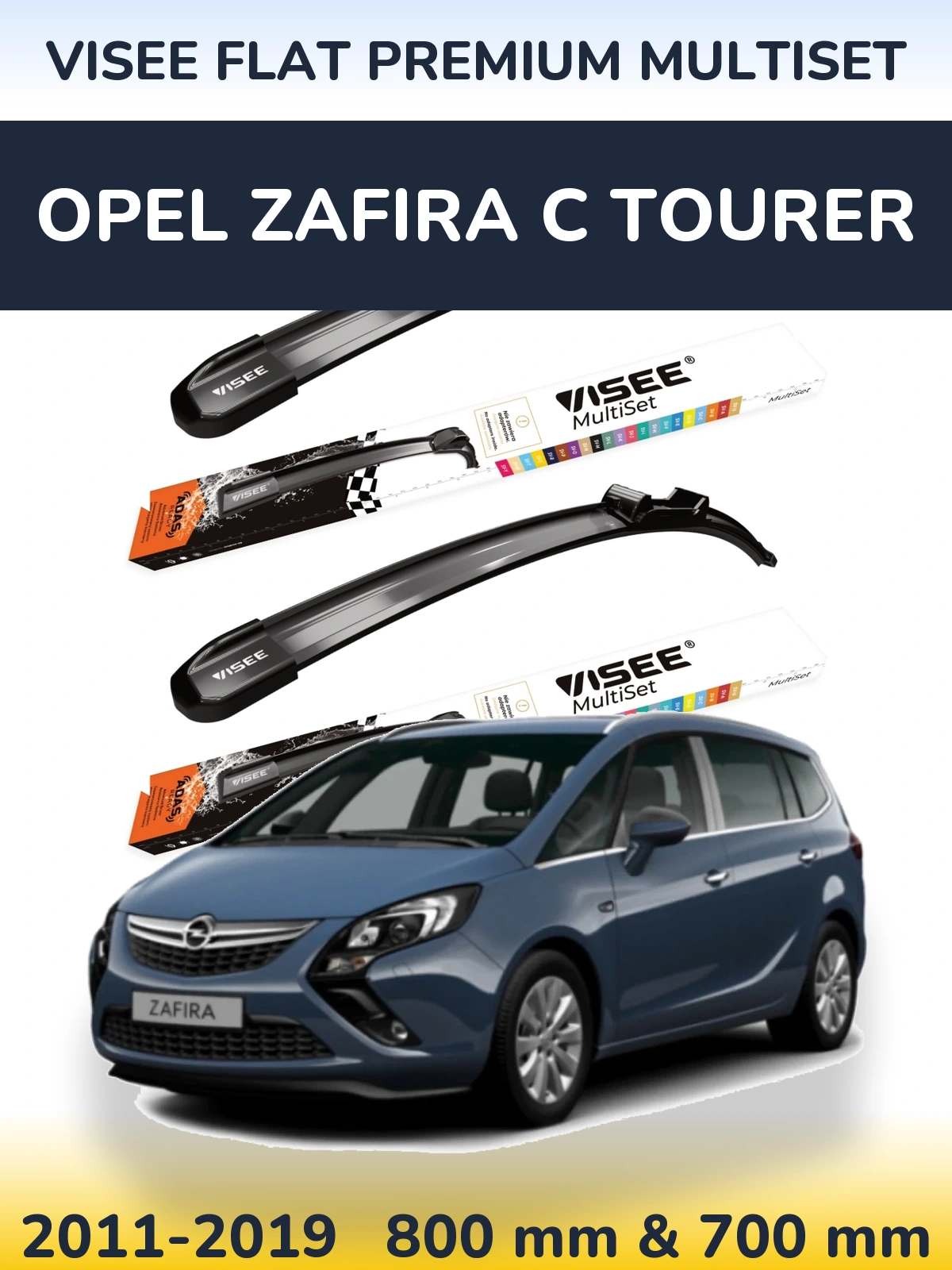 Ștergătoare VISEE FLAT PREMIUM MultiSet pentru Opel Zafira C Tourer
