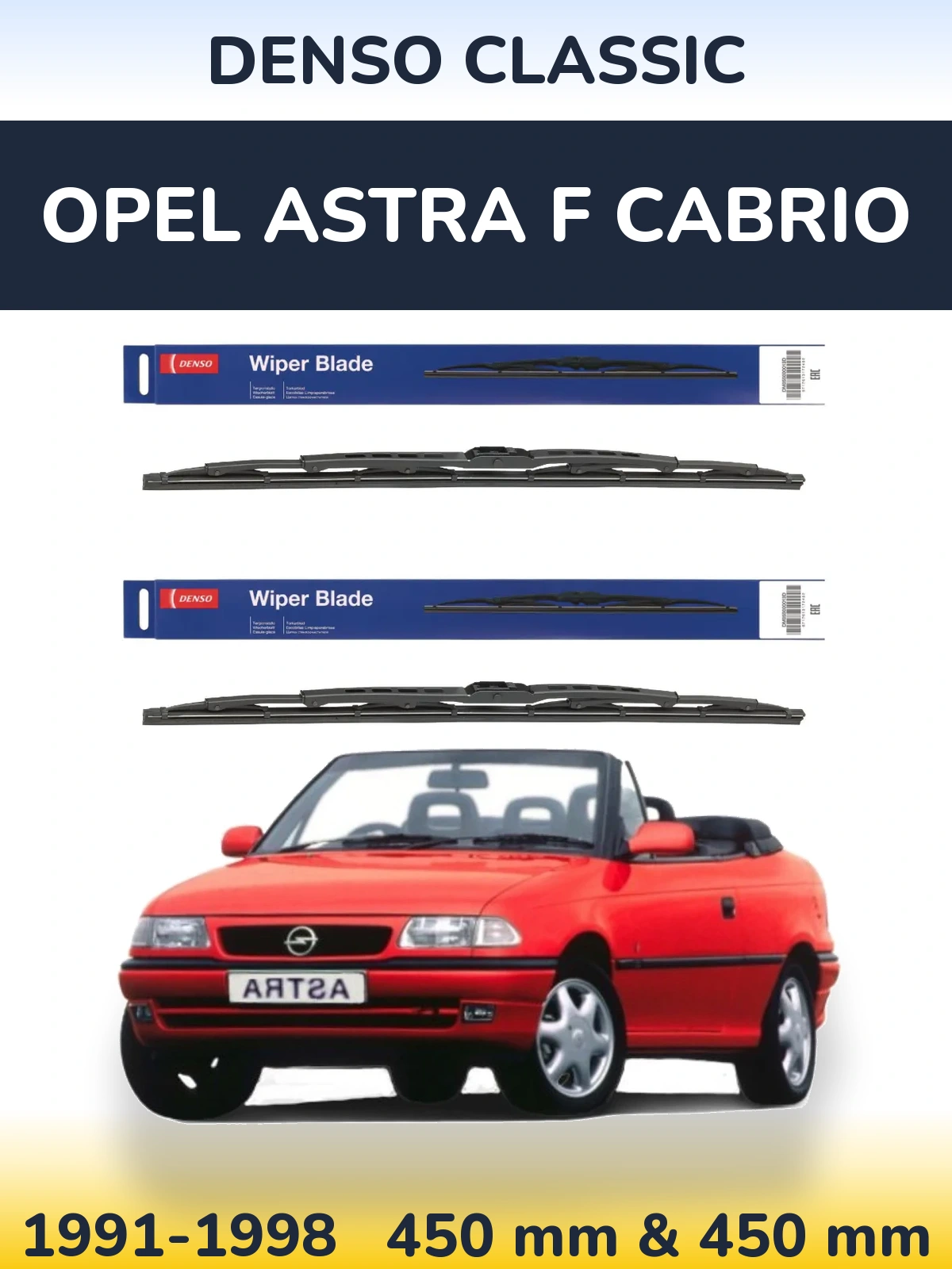 Ștergătoare Denso Classic pentru Opel Astra F cabrio