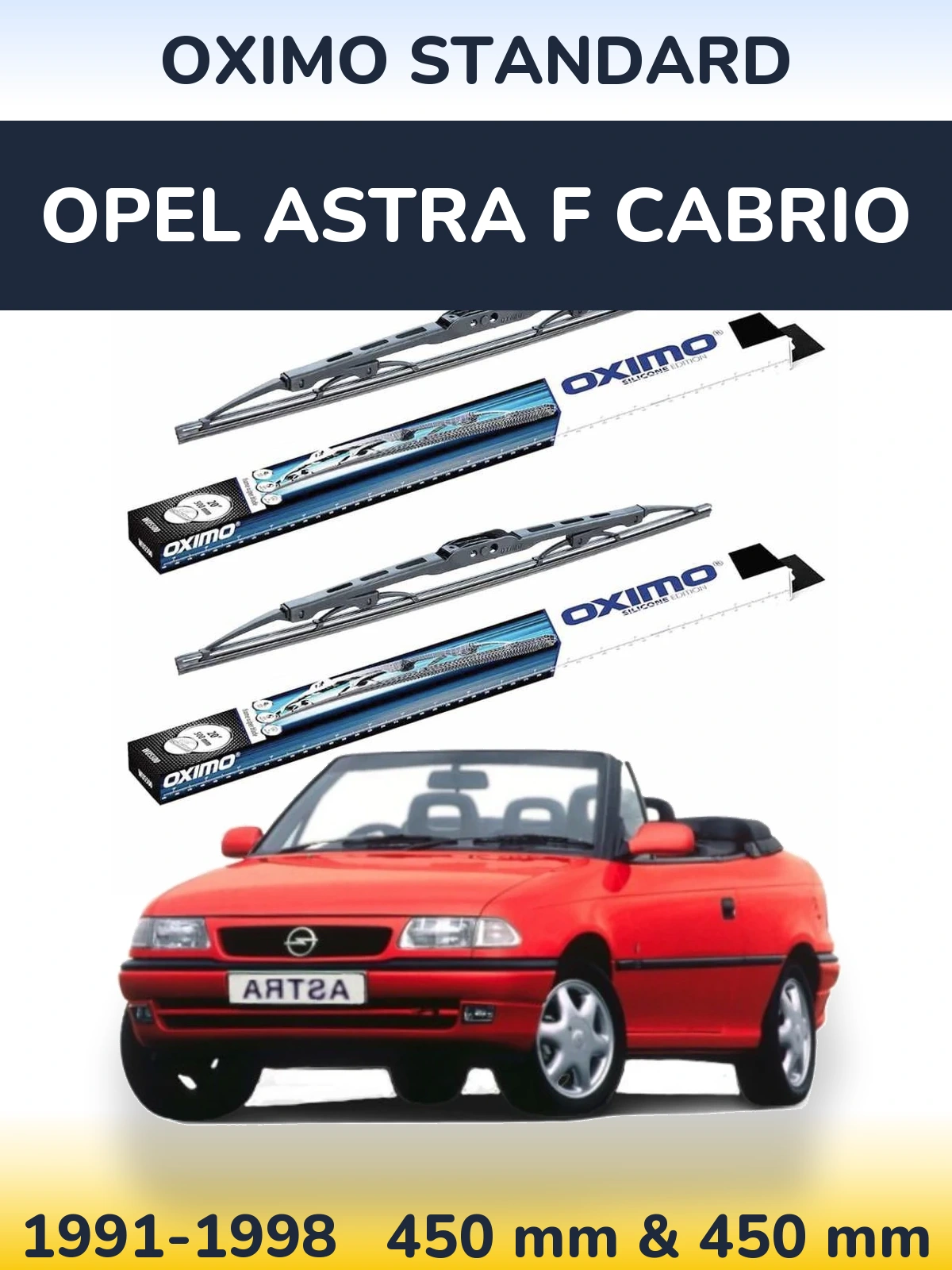 Ștergătoare Oximo Standard pentru Opel Astra F cabrio