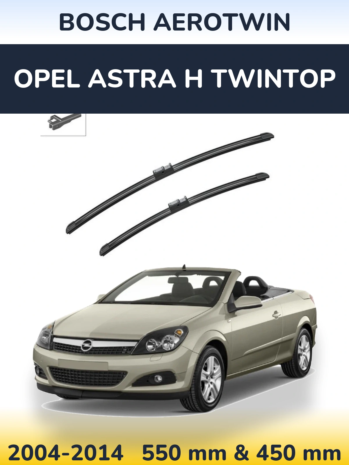 Ștergătoare BOSCH AeroTwin pentru Opel Astra H TwinTop