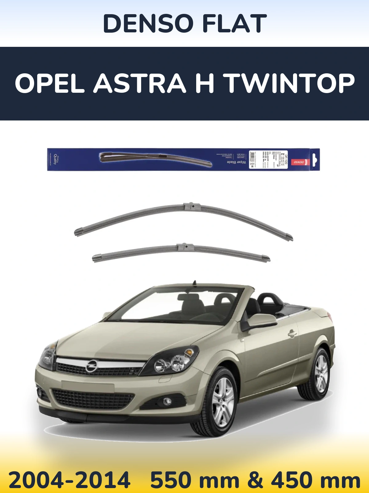 Ștergătoare Denso Flat pentru Opel Astra H TwinTop