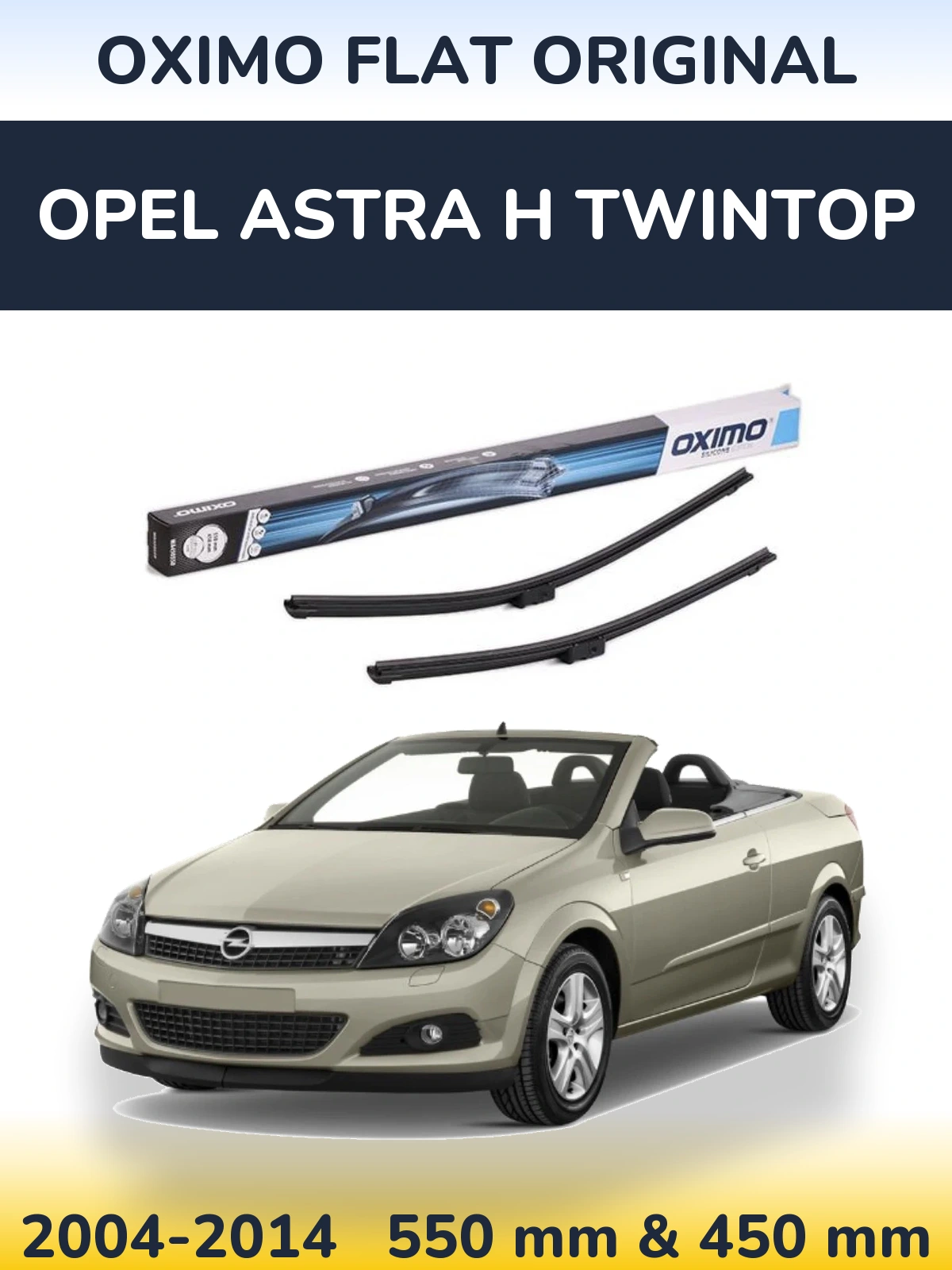 Ștergătoare Oximo Flat Original pentru Opel Astra H TwinTop