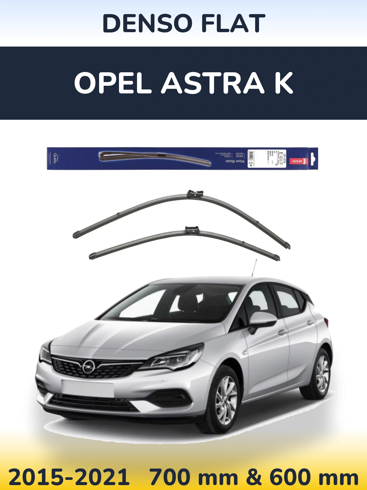 Ștergătoare Denso Flat pentru Opel Astra K