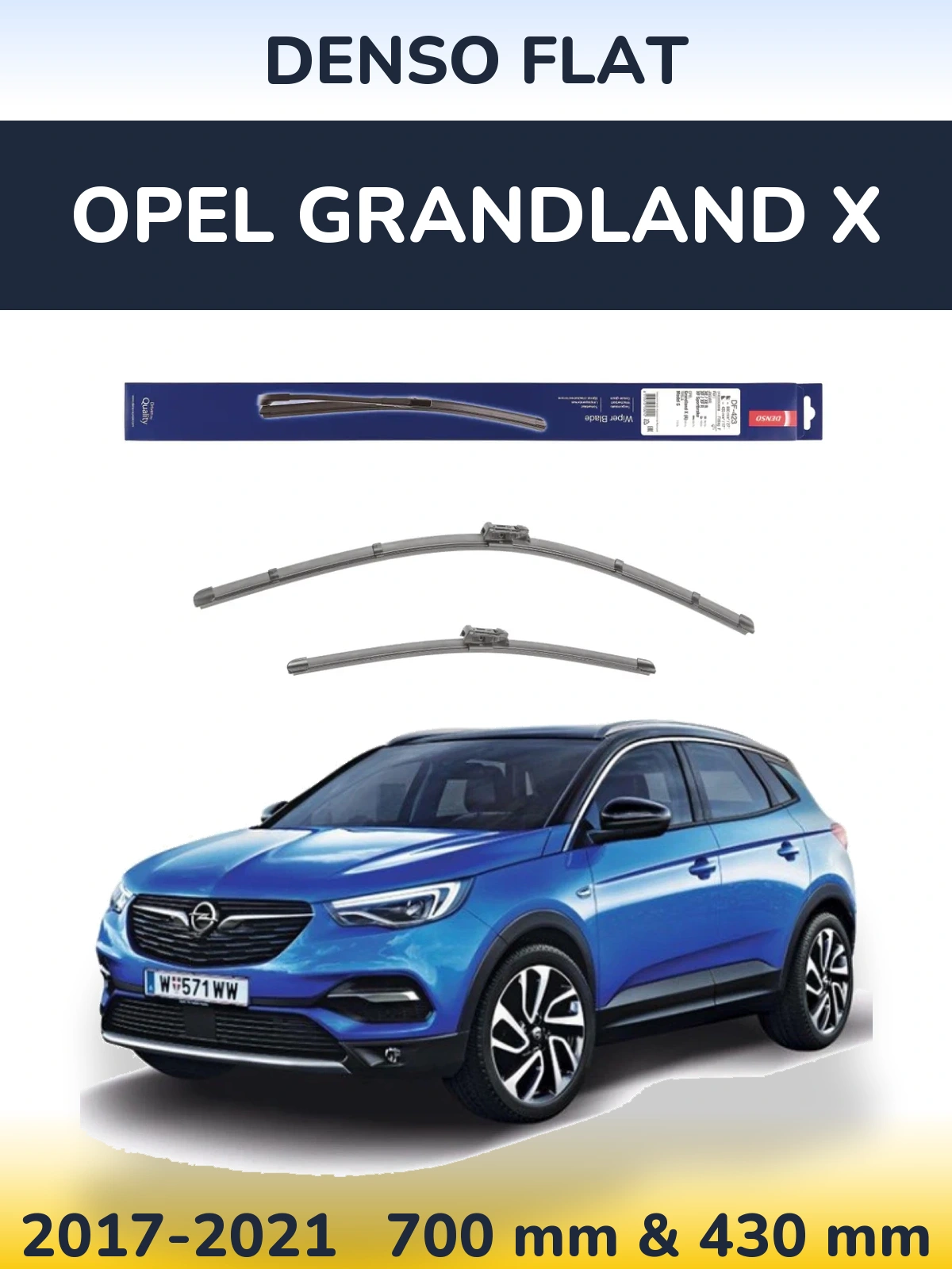 Ștergătoare Denso Flat pentru Opel Grandland X