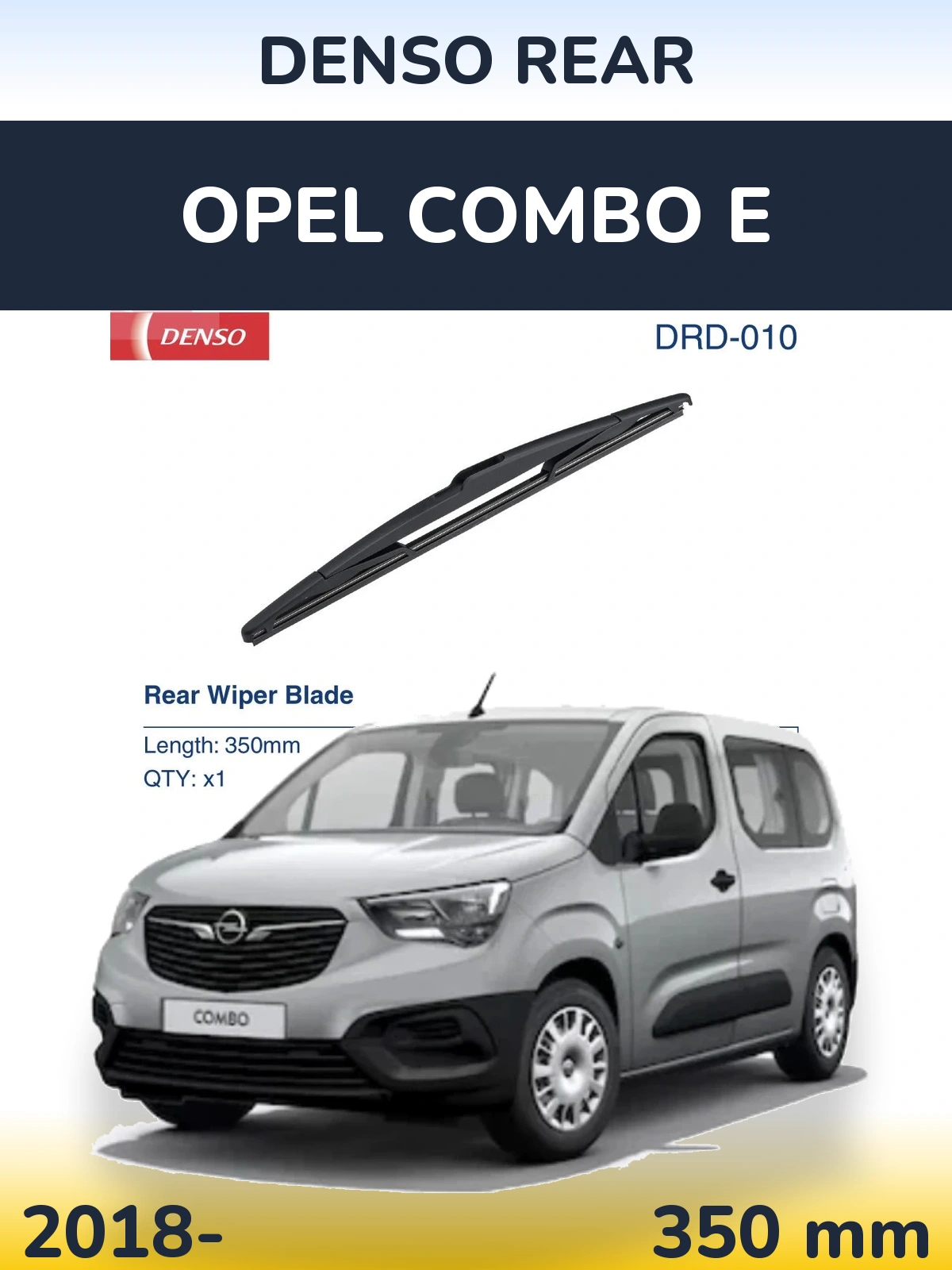Ștergătoare Denso Rear pentru Opel Combo E