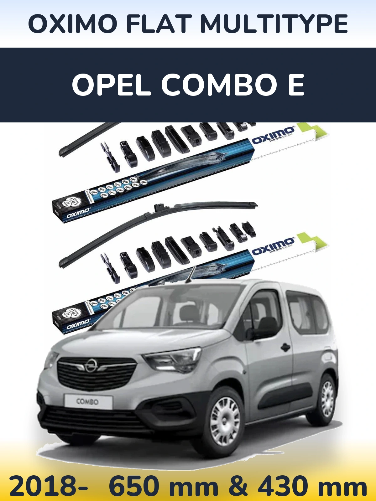 Ștergătoare Oximo Flat MultiTipe pentru Opel Combo E