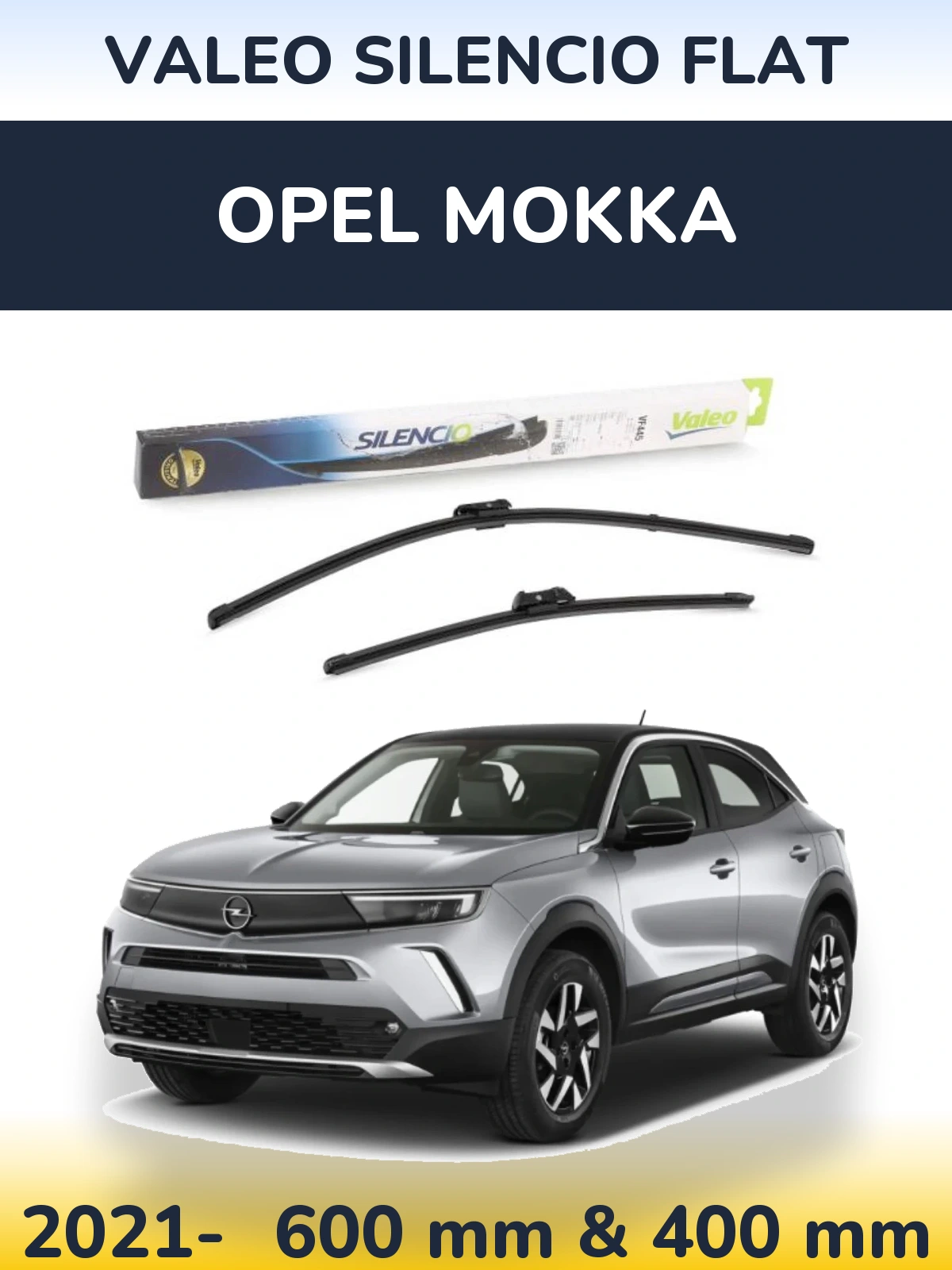 Ștergătoare Valeo Silencio Flat pentru Opel Mokka