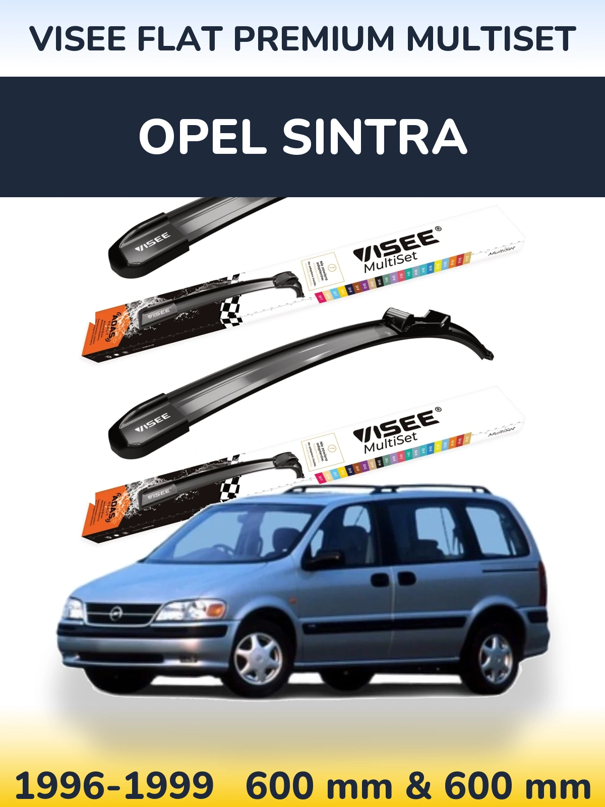 Ștergătoare VISEE FLAT PREMIUM MultiSet pentru Opel Sintra
