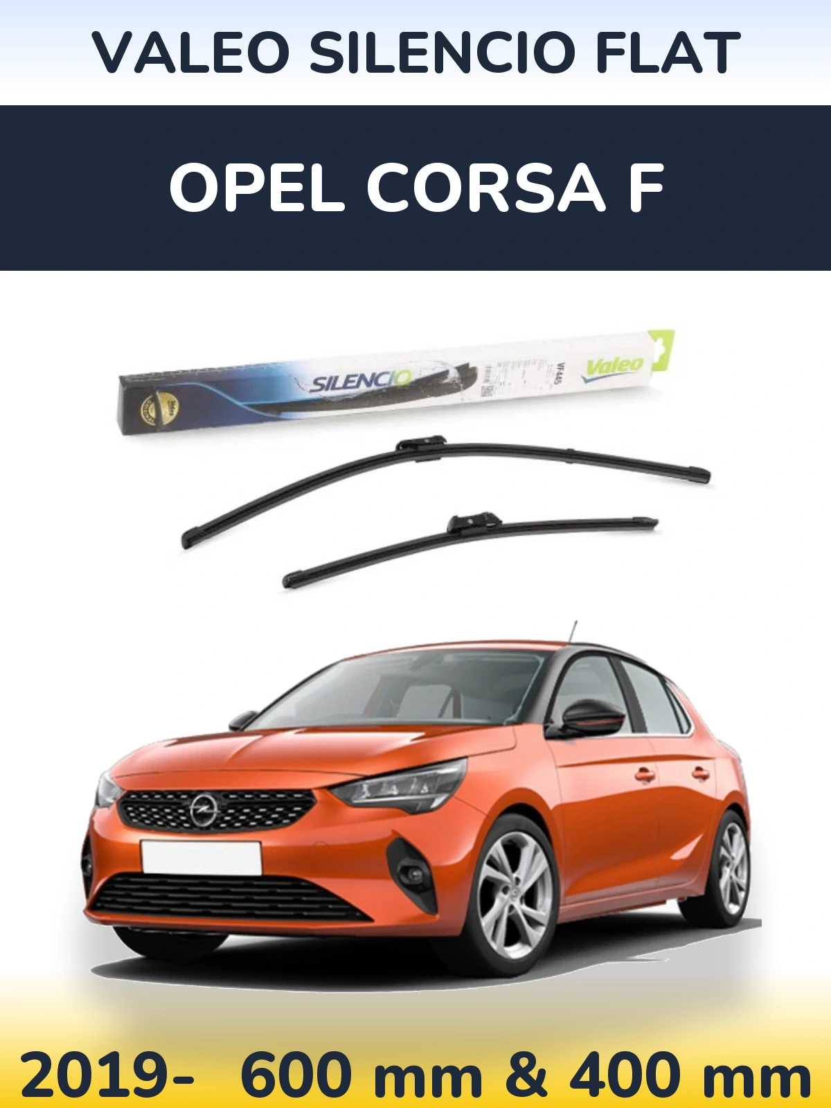 Ștergătoare Valeo Silencio Flat pentru Opel Corsa F